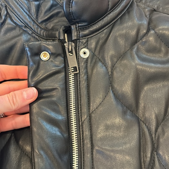 Zara faux leather bomber jacket - Picture 2 of 6